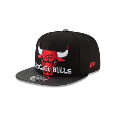 Sapca New Era Chicago Bulls NBA Tumbled Visor 9FIFTY Snapback - Negrii